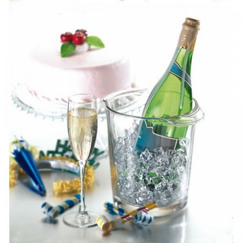 Champagne Bucket with Ice & Bottle