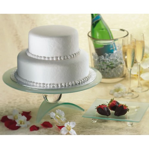 Wedding Cake 2 Tier 12" W X 6" H